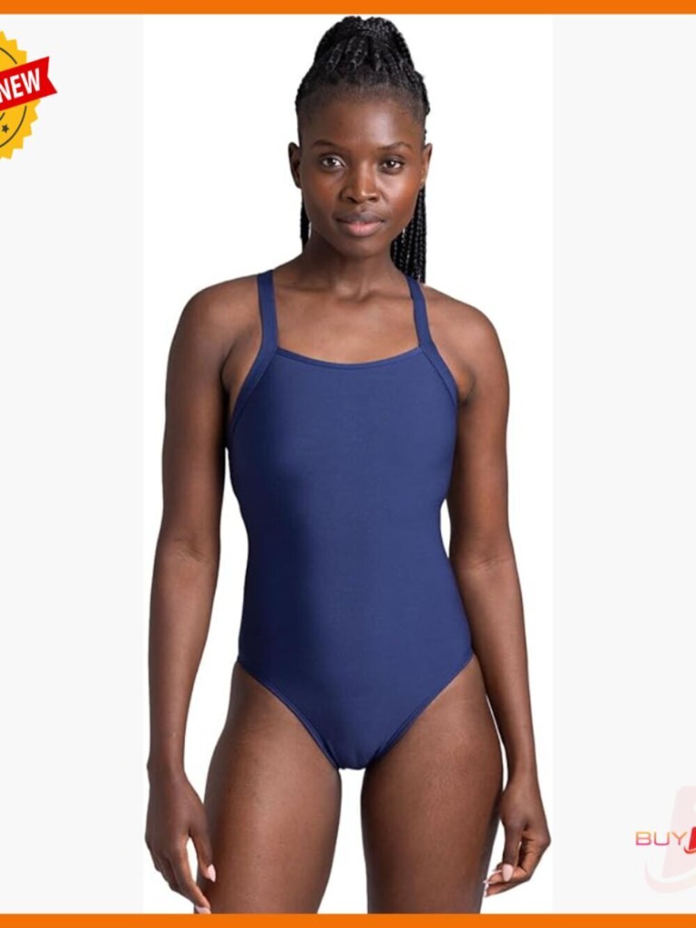 Women's Athletic One Piece Swimsuit with Shelf Bra for Training Sports